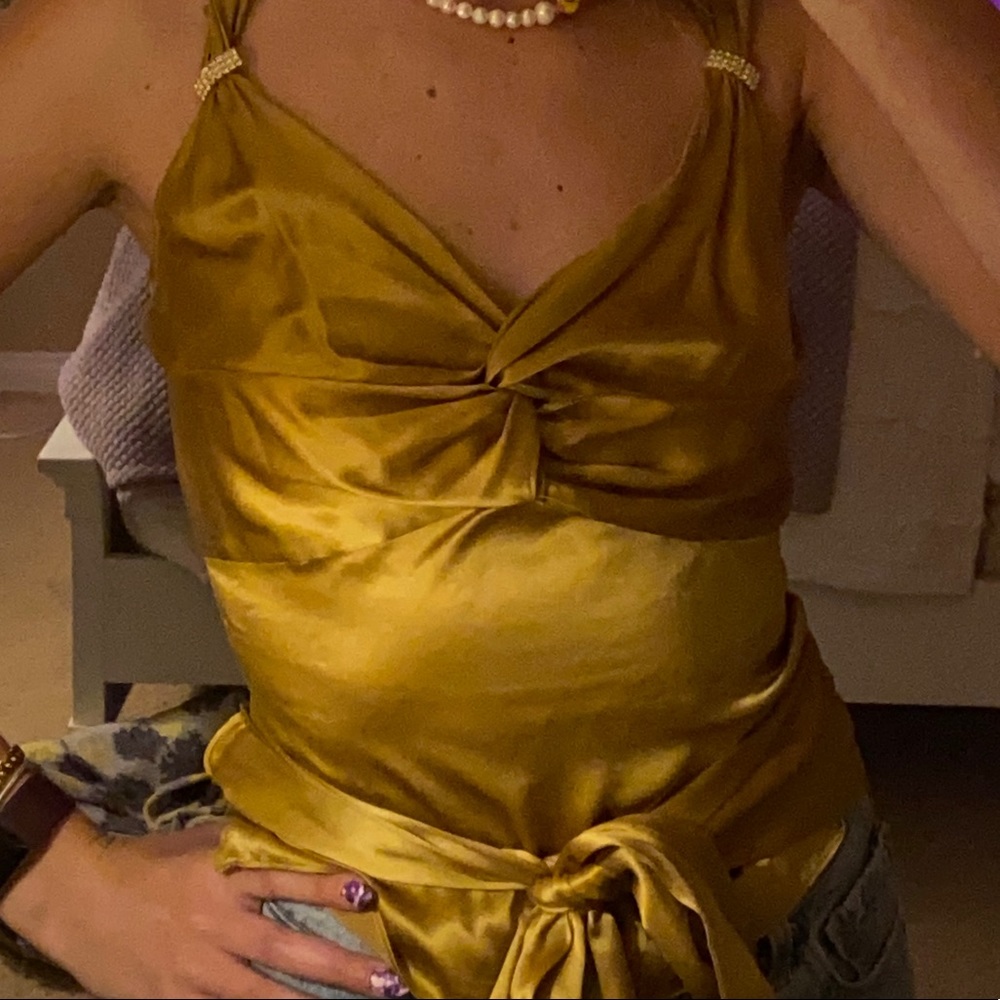 Silk tank top